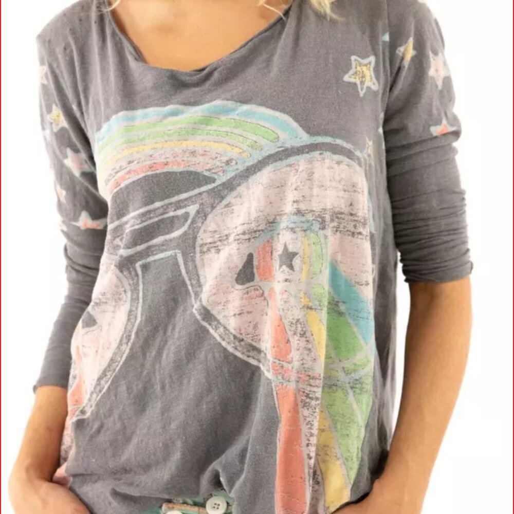 Magnolia Pearl Cotton Jersey Rainbow Vision Dylan Tee